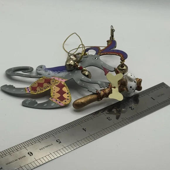 Jester Dog Fanciful Flight ornament by Karen Rossi for Silvestri - Picture 6 of 6